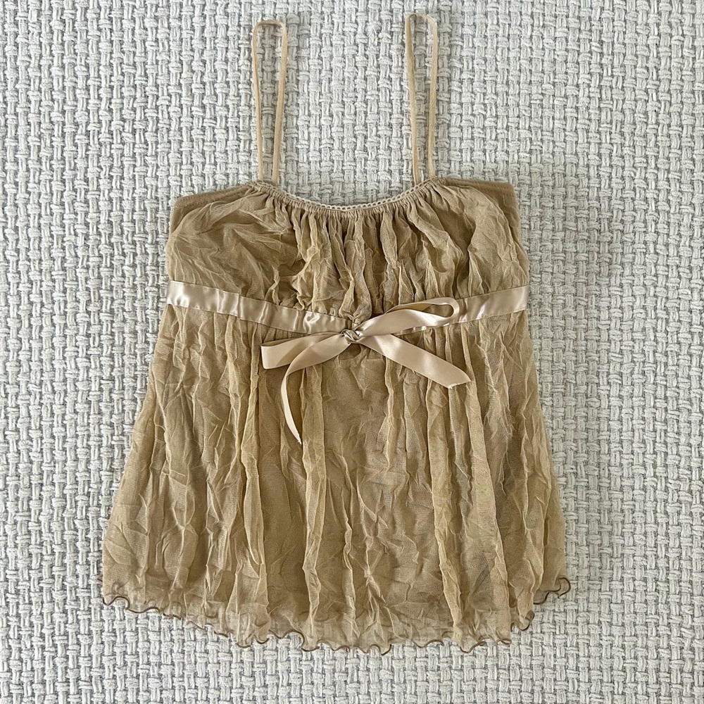 SOLD Vintage 90’s Babydoll Tank Top - Picture 2 of 10